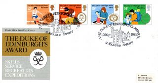 12 August 1981 Duke Of Edinburgh Awards Post Office First Day Cover Cardiff Shs photo