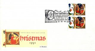 12 November 1991 Christmas Ex Booklet Royal Mail First Day Cover Bethlehem Shs photo