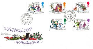 9 November 1993 Christmas Royal Mail First Day Cover House Of Commons Sw1 Cds photo
