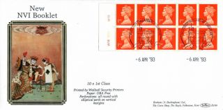 6 April 1993 £2.  40 Nvi Booklet Cyl Walsall Benham D 199 First Day Cover Windsor photo