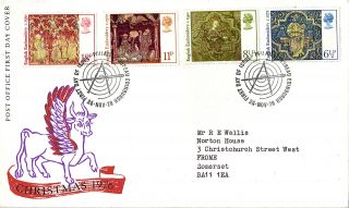 24 November 1976 Christmas Post Office First Day Cover Bureau Shs (a) photo