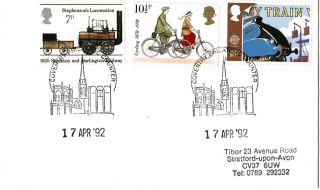 17 April 1992 Transport Cover Coventry Philatelic Counter Shs photo