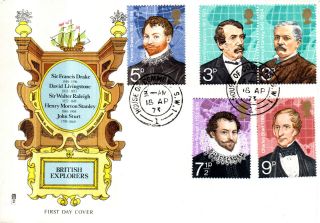 18 April 1973 British Explorers Philart First Day Cover House Of Commons Cds photo