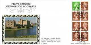 1 December 1998 £2 Mv Booklet Pane Benham D323 First Day Cover Windsor photo