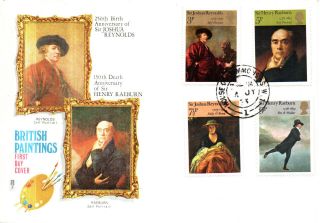 4 July 1973 British Painters Philart First Day Cover House Of Commons Cds photo