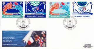 3 May 1994 Channel Tunnel Royal Mail First Day Cover Folkestone Shs photo