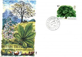 27 February 1974 The Horse Chestnut Tree Philart First Day Cover House Commons photo