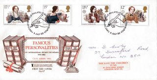 9 July 1980 Famous People Stcf First Day Cover Bureau Shs photo