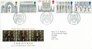 14 November 1989 Christmas Royal Mail First Day Cover Bethlehem Shs photo