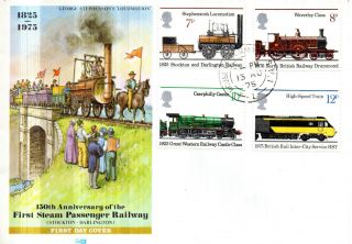 13 August 1975 Railways Philart First Day Cover House Of Commons Sw1 Cds photo