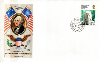 2 June 1976 American Bicentenary Philart First Day Cover House Of Commons Sw1 Cd photo