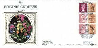 29 Sept 1987 Botanic Gardens Booklet Pane Cyl Benham D71 First Day Cover Shs photo