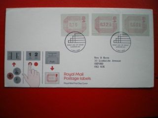 Cover 1984 Royal Mail Postage Labels Fdc photo