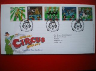 Cover 2002 Circus Fdc photo