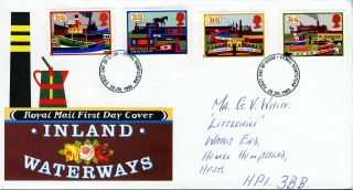 1993 Inland Waterways.  Hamel Hempstead Postmark Fdc photo