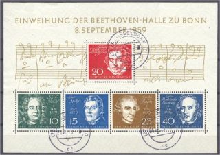 Germany,  Rep.  Fed. ,  Beethoven/composers,  Sheetlet photo