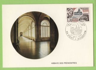 France 1977 Premontres Abbey Maximum Card,  Fdi photo