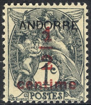 1931 Andorra,  French P1, ,  Vg,  Scott Cv $1.  25 photo