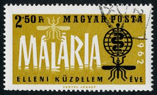 Hungary 1461 - Malaria Eradication,  Who,  Medicine,  Insect photo