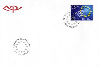 Iceland 1999 European Union Membership Unaddressed First Day Cover Shs photo