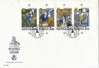 Sweden 1986 Stockholmia Miniature Sheet Unaddressed First Day Cover Shs photo