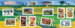 France Stamp,  2003 Fra0318 Portraits De Regions,  Farm,  Food,  Art,  House,  Place photo