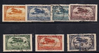 Tmm 1922 - 27 French Morocco Stamp Group Mixed 7 Values photo