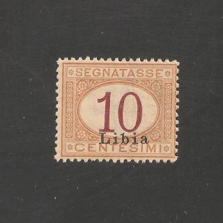 Libya J2 Vf Og - 1915 10c Italian Postage Due - Scv $2.  50 photo