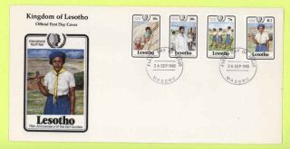 Lesotho 1981 Girl Guides First Day Cover photo