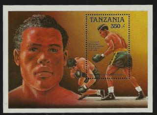 Tanzania 1989 Sport Boxing Joe Louis World Champion M/sheet photo
