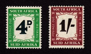 South Africa/suid - Afrika Scott J43,  J45 Mh - Postage Due - 1958 photo