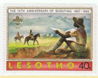 Lesotho 1982 75th Anniversary Of Scouting Issue - Nh photo