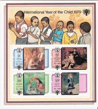 Swaziland 1979 Intl.  Year Of Child S/s (sc 328a) photo