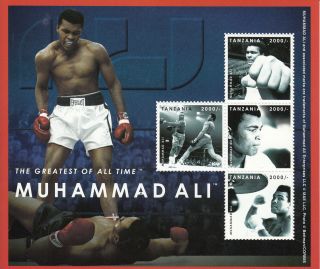 Tanzania 2012 Muhammad Ali 4v Sheetlet Greatest Of All Time Boxing Sports photo