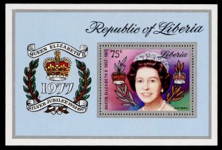 Liberia C218 Queen Elizabeth Silver Jubilee photo