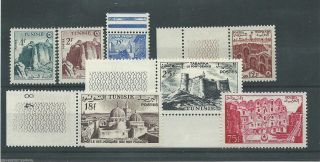 Tunisia - 1954 - Sg372 Sg373 Sg377 Sg378 Sg379 Sg381 & Sg385 - Cv £ 20.  75 photo