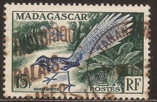 1954 Madagascar,  Malagasy: Scott 289 - Bird (15 F - Uratelomis Chimaera) - photo