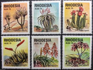Rhodesia 1975 - Rhodesian Aloes - Singles - photo
