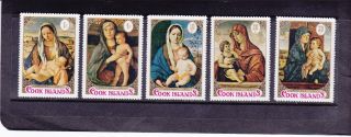 Cook Islands 1971 Bellini ' S Madonna & Child Christmas Issue Never Hinged Vf photo
