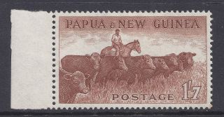 1958 - 1960 Papua Guinea 1/7d Cattle Hinged Our Ref B5 photo