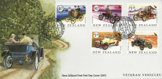 Nz Fdc Issued 3 Sept 2003 Veteran Vehicles photo