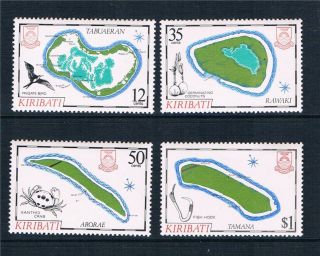 Kiribati 1985 Island Maps (4th) Sg 237 - 40 photo