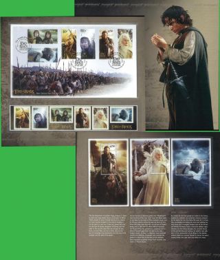 Zealand Stamp,  2003 Newz0316p Lord Of The Ring Iii Presentation Pack,  Movie photo