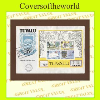 Tuvalu 1980 London 1980 Exhibition Miniature Sheet First Day Cover photo