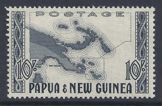 Papua Guinea 1952 10/ - Map Fine Mnh/muh photo