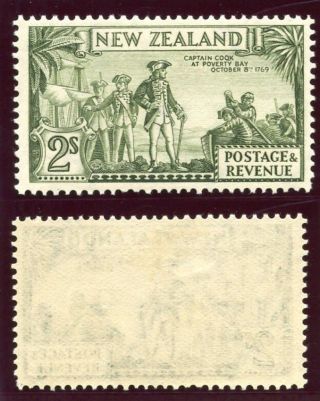 Zealand 1936 Kgvi 2s Olive - Green Perf 13 - 14x13½ 