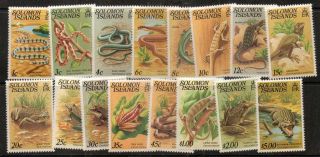 Solomon Islands Sg388a/403a 1979 Reptiles photo