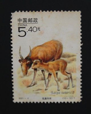 China Stamp Prc 2001 - 4 Saiga Tatarica photo