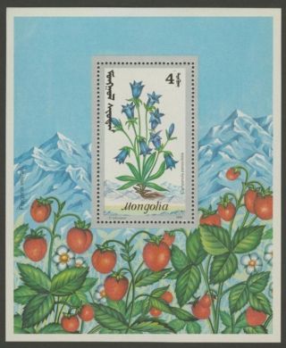 Mongolia 1980 Flowers photo
