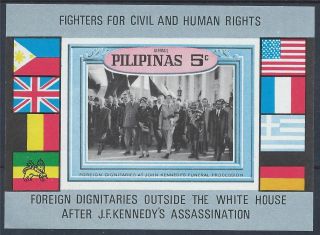 Philippines J F Kennedy Assassination Mini Sheet A 004 photo